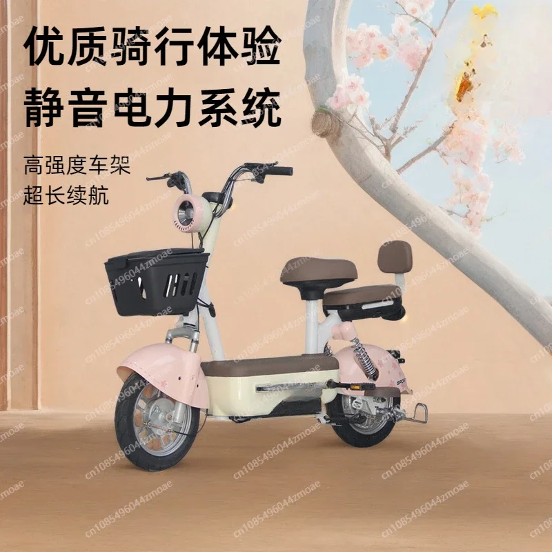 Women's two-wheeled electric bicycle battery car