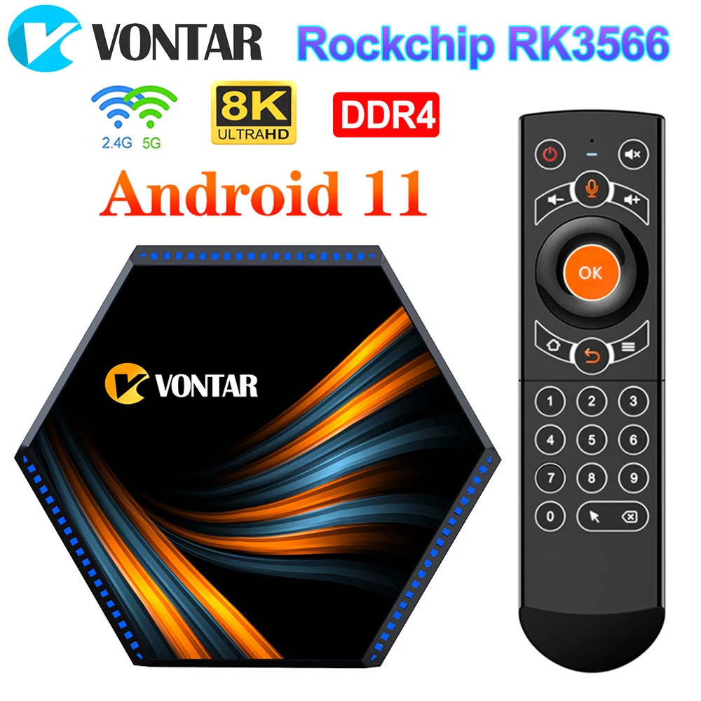 Топ KK MAX DDR4 Smart TV Box Android 11 8 ГБ ОЗУ 64 ГБ 128 ГБ 4 ГБ 32 ГБ RK3566 2,4 ГБ и 5 ГГц WiFi 1000M BT 4K 8K TVBOX Set Top box