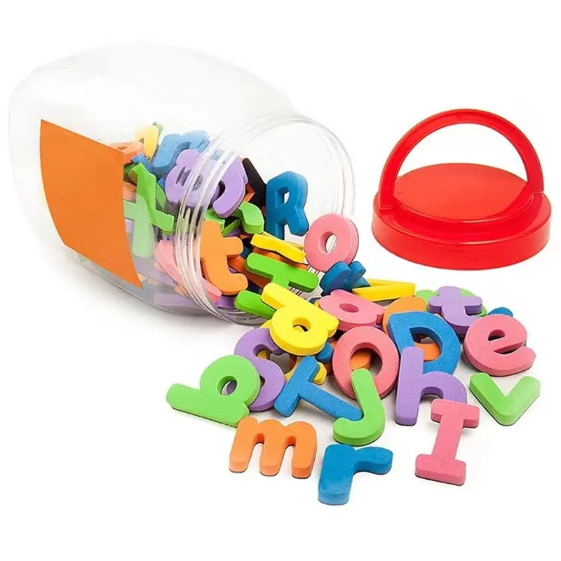 ชุดของเล่นเสริมพัฒนาการเด็ก EVA Magnetic Alphabet: ตัวอักษรแม่เหล็กหลากสี 104 ชิ้น สำหรับเด็กเล็ก