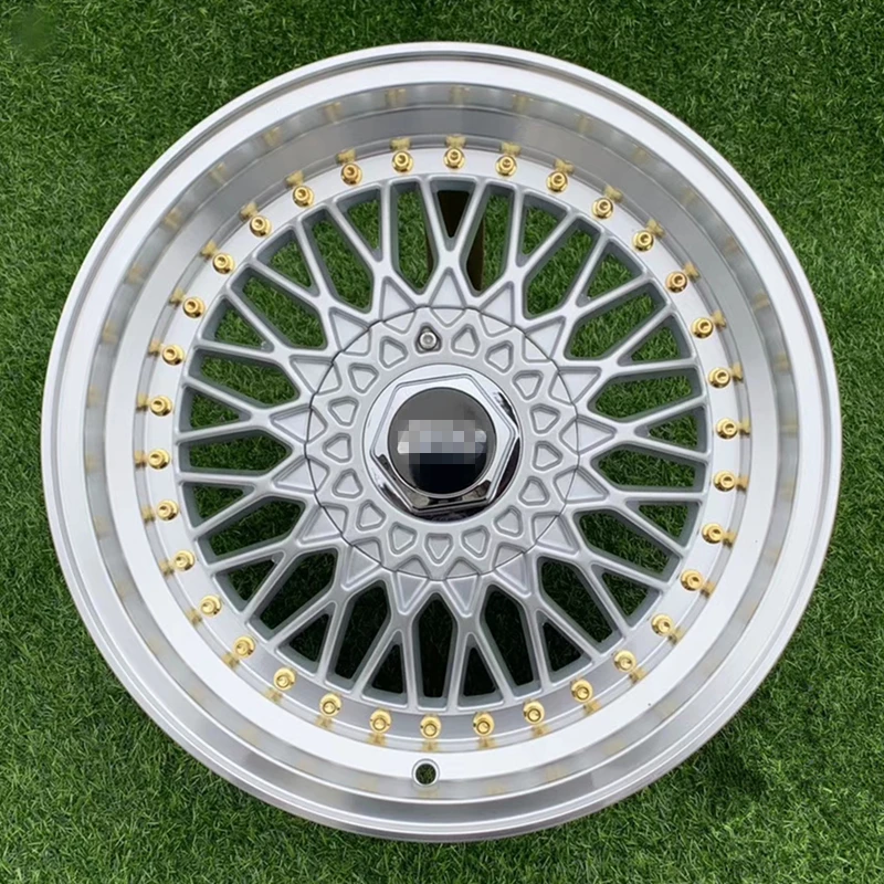 Alloy wheels rims fit for auto cars hoops aluminum alloy rim tire 17inch silver colors BBS style