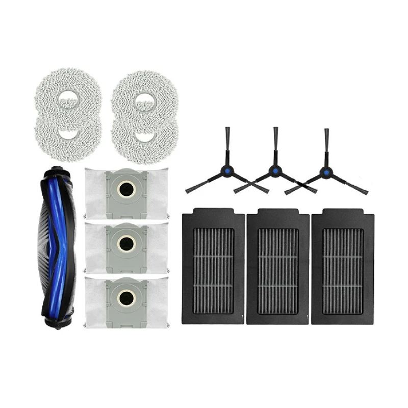 TOP Per Ecovacs Deebot T50 Pro Omni T50 Omni Accessori Spazzola laterale principale Filtro Hepa Straccio Sacchetto per la polvere Parti di ricambio