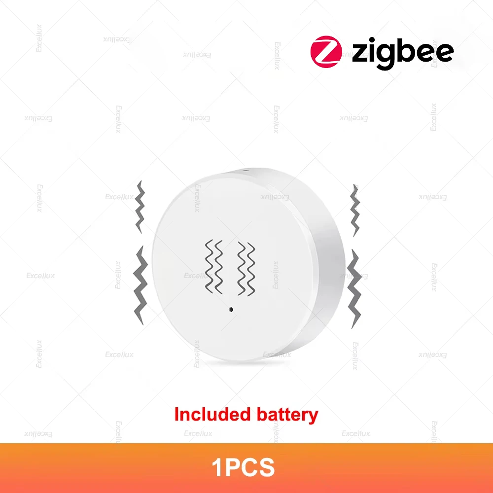 ZigBee Smart Trillingssensor Kanteldetector Monitor App Controle Beveiliging Zigbee Sensor Beweging ShockAlarm Ondersteuning Z2M