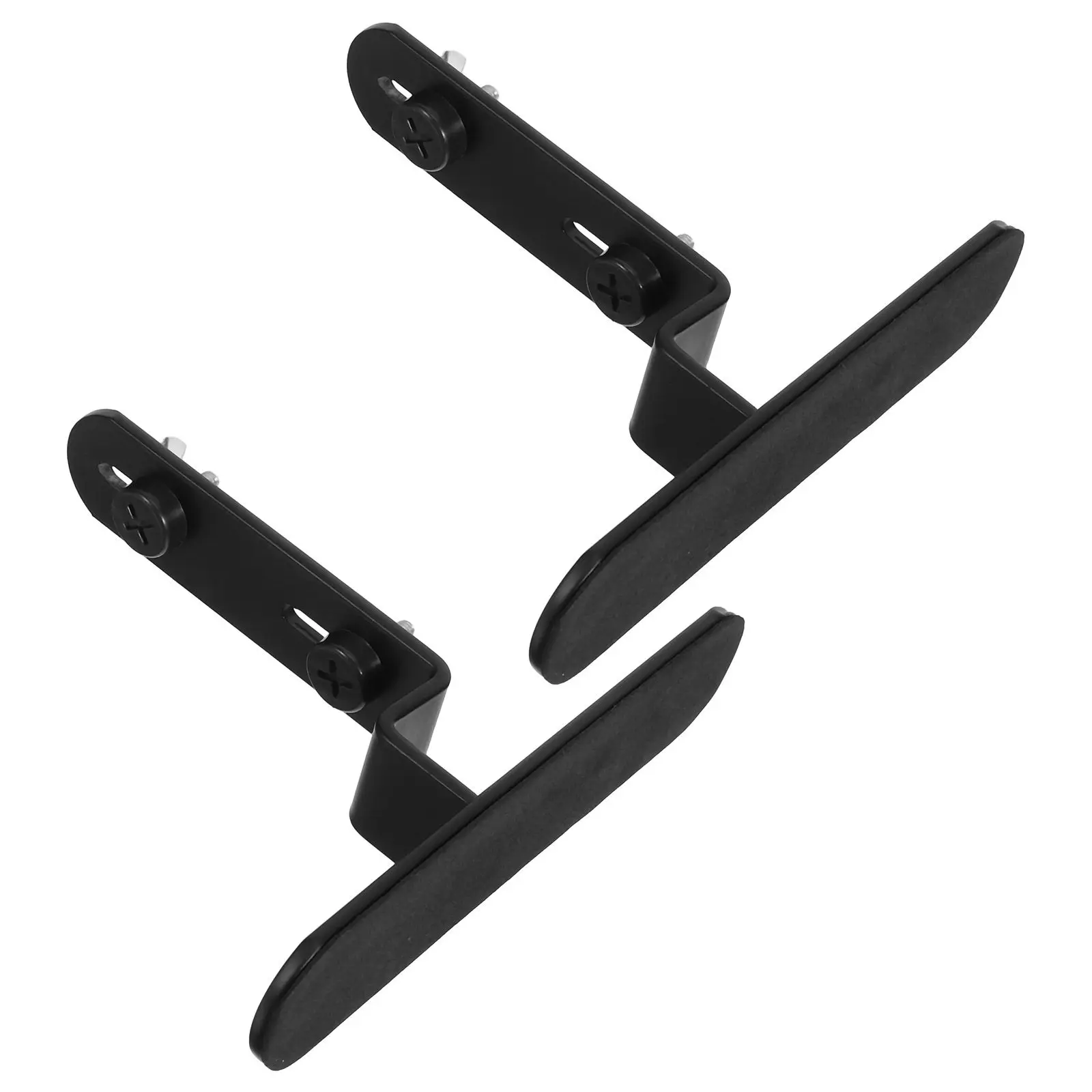 2Pcs Pegboard Bracket Metal Tabletop Stand Space Saving Office Organizer Desktop Display Shelf Black Pegboard Display Rack
