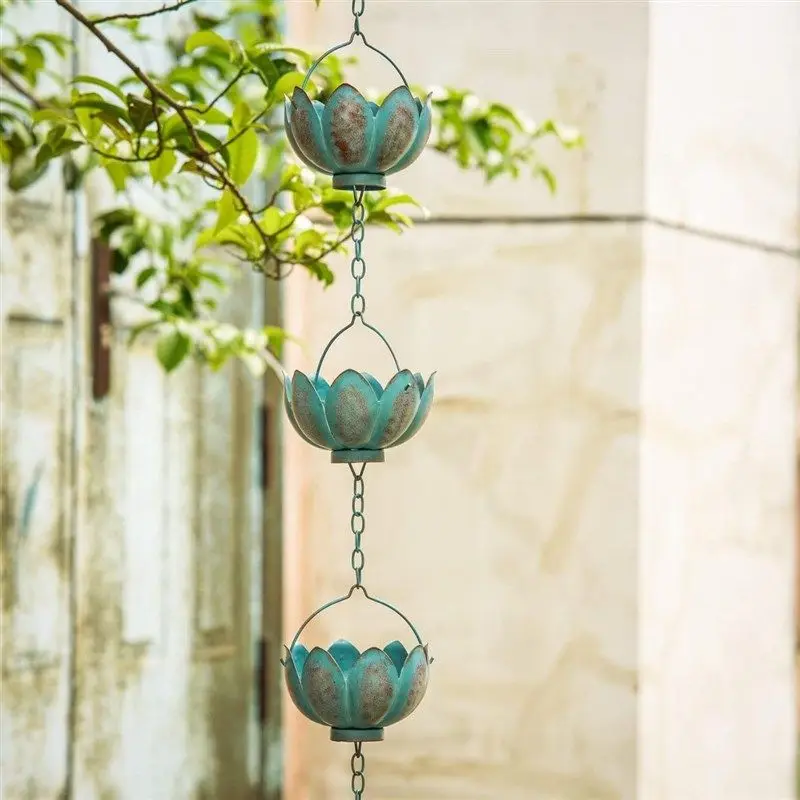 Rain chain sewer, rain guide, unique I artistic conception, beautiful scenery, decorative courtyard garden