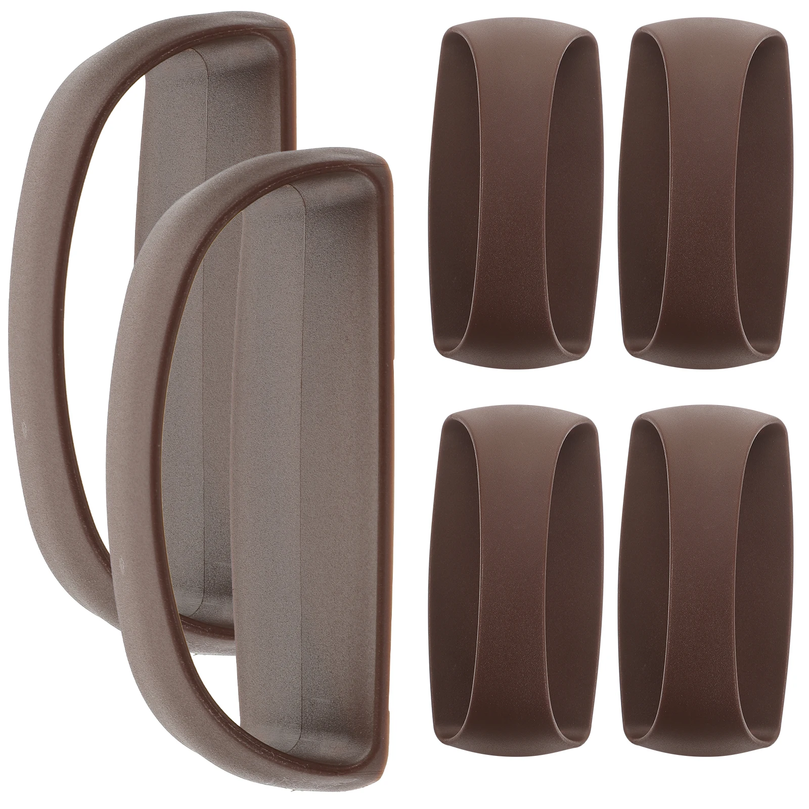 

6 Pcs Adhesive Door Handles Self Stick Cabinet Pulls Kitchen Furniture Sliding Window Hardware Accessories