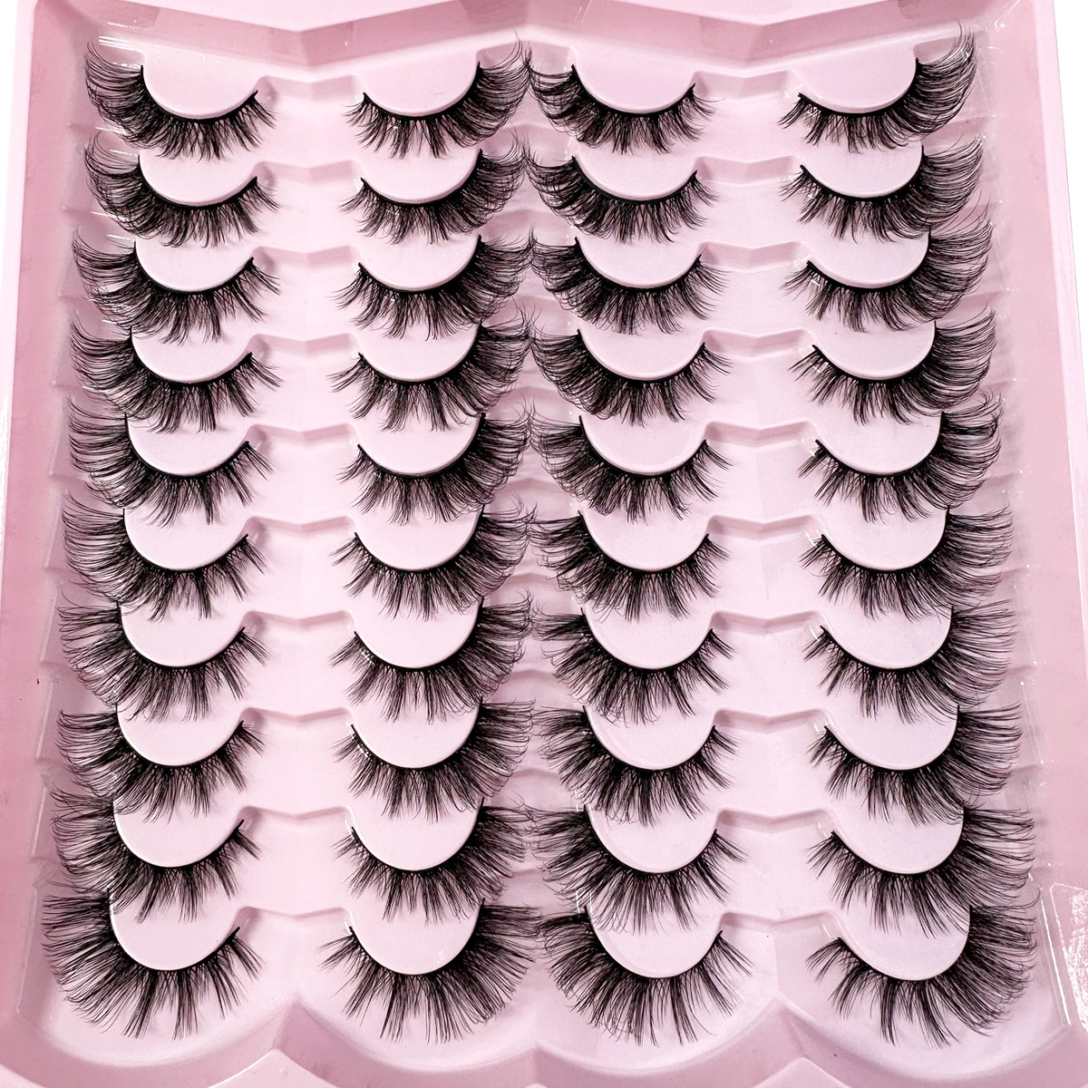 20pairs 5D Flauschige Wimpern D Curl Wimpern Dicke Katze Auge Wimpern Weiche Wispy 8D Volumen Gefälschte Wimpern Verlängerung make-up