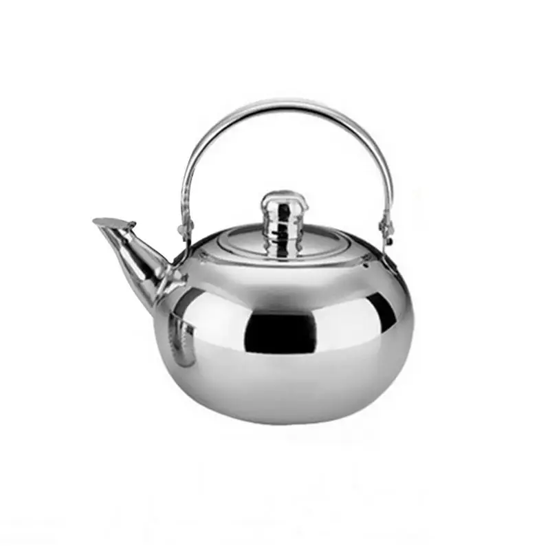 1/1.5./2L Stainless Steel Teapot Coffee Pot Kettle With Tea Leaf Infuser Filter Coffee Maker Large Capacity Kung Fu Tea Set