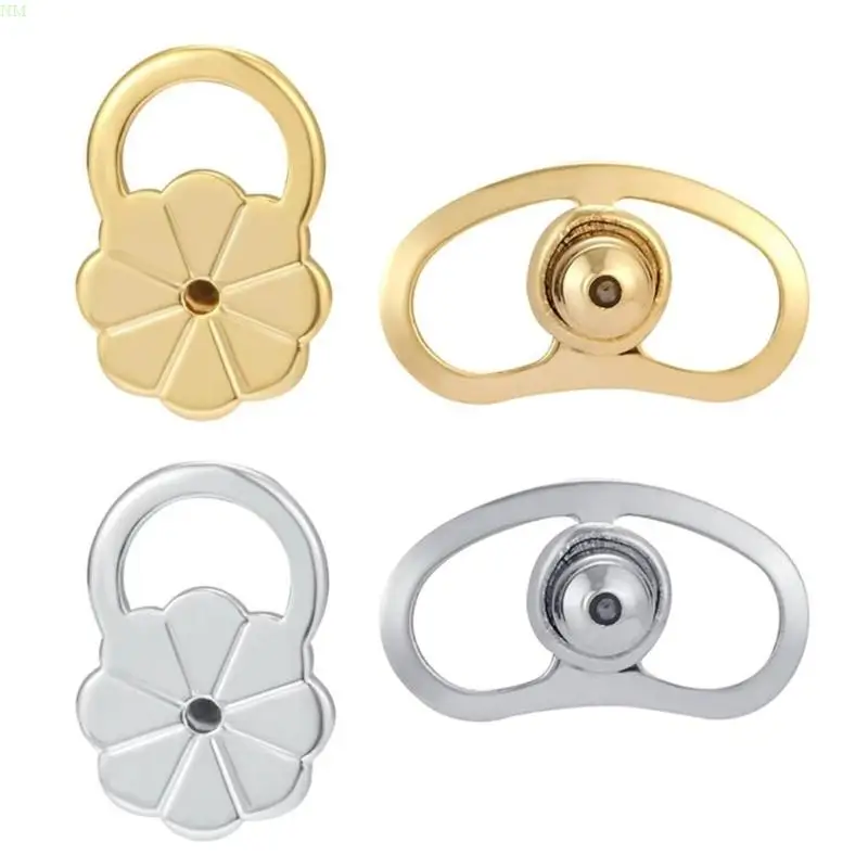 Unique Pigs Nose/Flower Shaped Backs Elegant Earring Backs for Improved Ear Support Convenient Metal Lifters for Studs NM