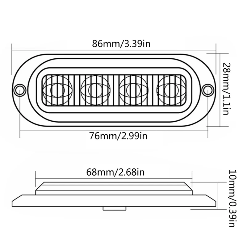 Luz advertencia marcador lateral LED 12V y 24V, luz marcador liquidación lateral para camiones y remolques