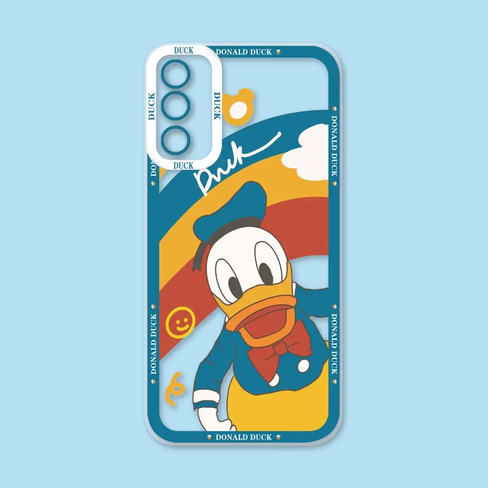 Cartoon D-Donald Duck Phone Case For OPPO RENO 8 8T 8Z 7 7Z 6 6Z 5 5F 4 2F Pro Lite 4G 5G Soft Silicone Transparent Cover Fundas