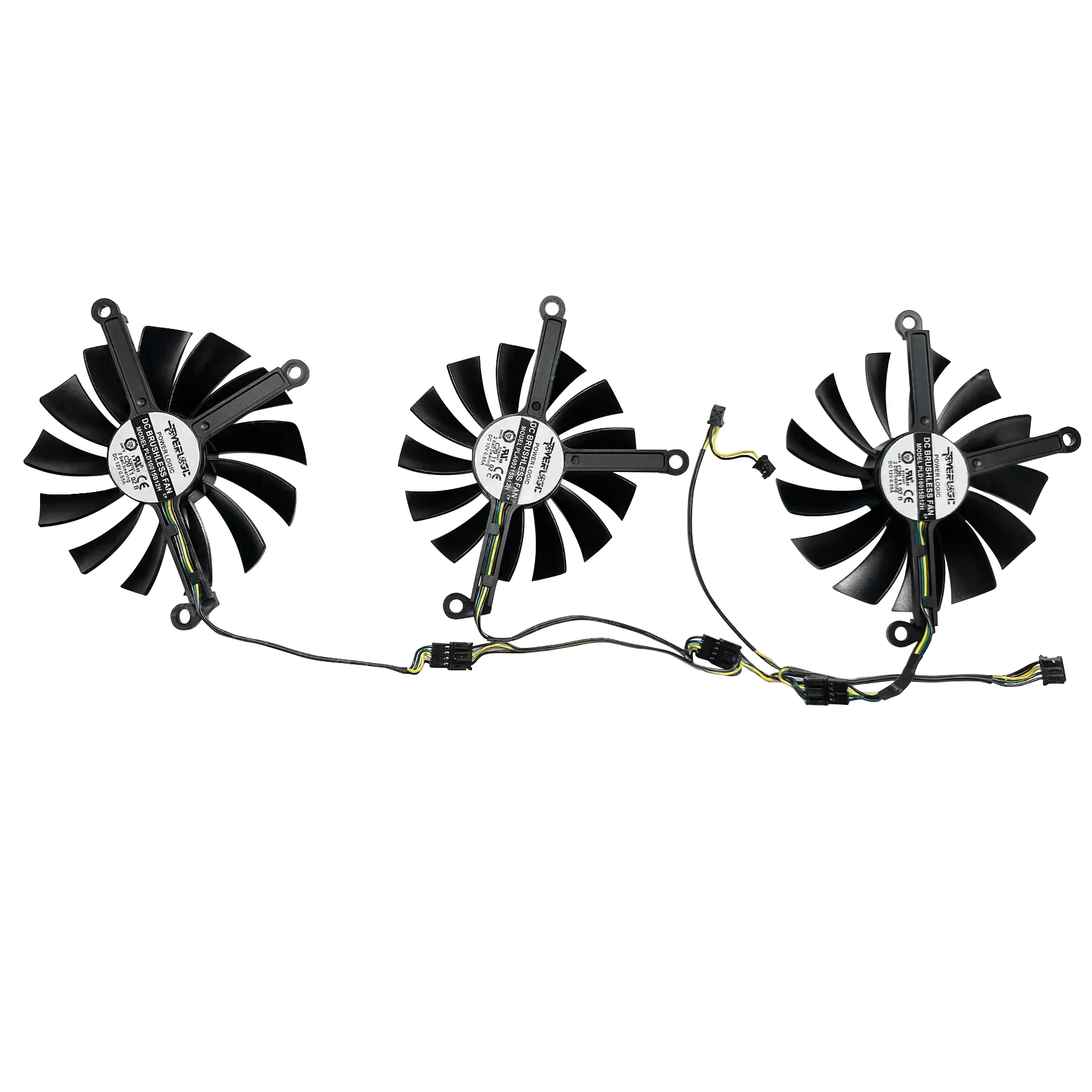 Imagem -06 - Ventilador de Placa de Vídeo para Xfx rx 6800 6800xt Velocidadester Merc Swft Pld10015b12h Pla09215b12h Refrigerador Gpu r X6800 Rx6800xt