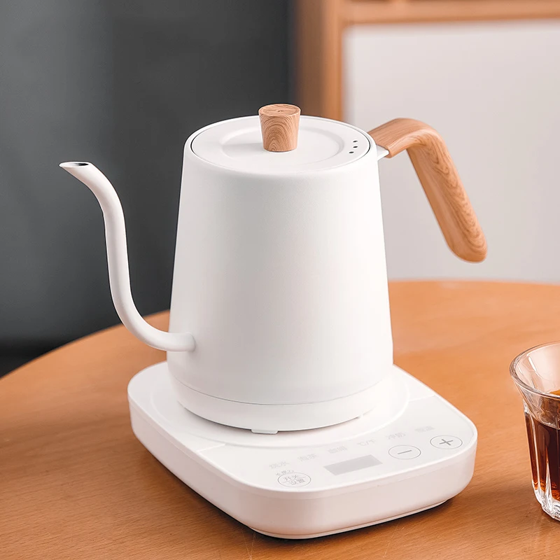 110V 220V Electric Kettle Gooseneck Hand Brew Coffee Pot Smart Temperature Control Heating Water Bottle Household Thermo Teapot