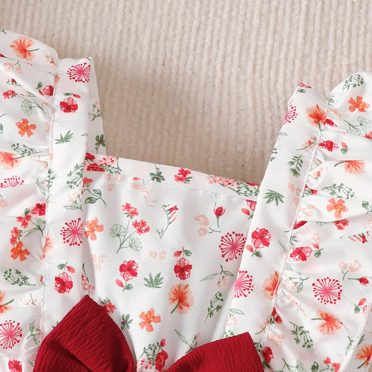 2PCS 3-24 Months Baby Girl Floral Dress Sleeveless Toddler Girl Fashion Dress Set Infants Baby Girl Princess Dress Clothing