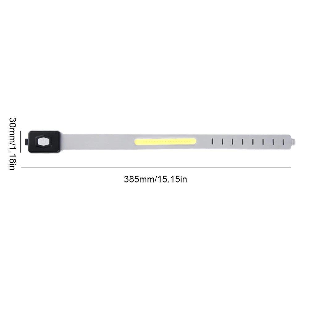 Luz LED de advertencia de pierna COB, 350mAh, 500LM, pulsera deportiva para brazo y pierna, luz tipo C, recargable por USB, lámpara portátil impermeable IPX4