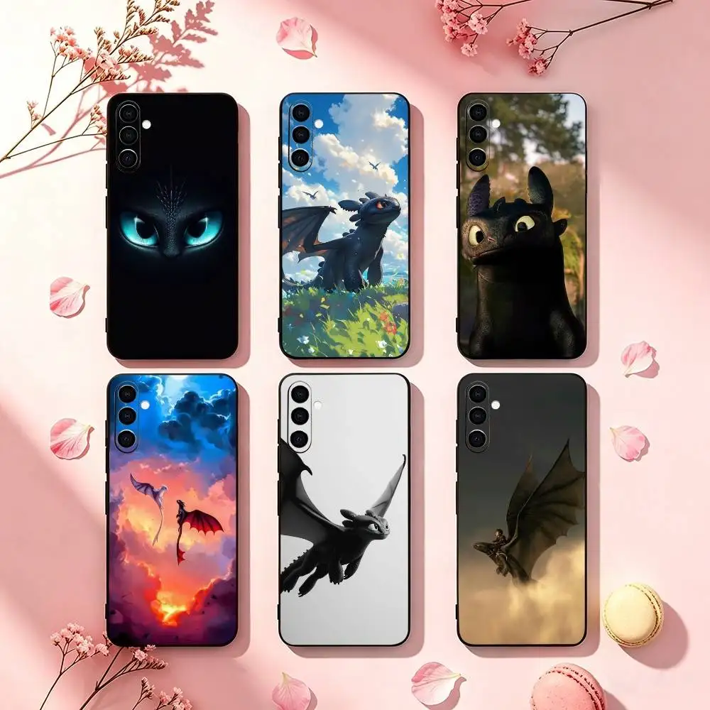 

Toothless Top Selling Night F-Fury Phone Case For Samsung Galaxy A73,A72,A71,A70,A53,A52,A51,Soft Silicone Black Cover