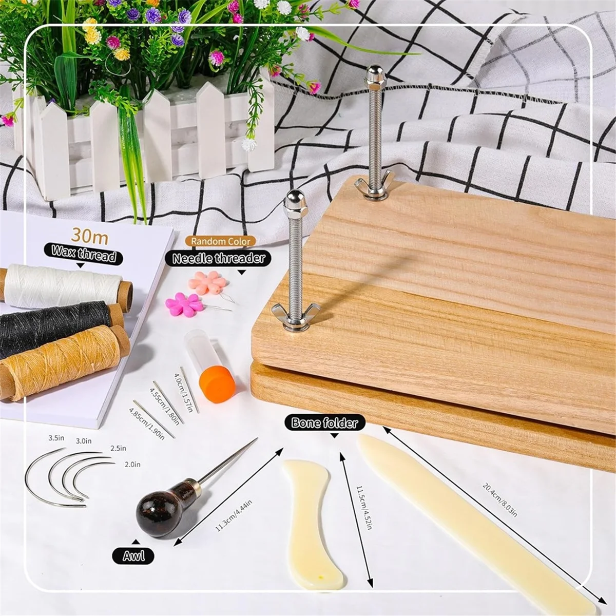 

book bookbinding Book KitsBookbinding Supplies Kit for Beginners Bone Folder Tool for DIY 7.9x11.6 Inch