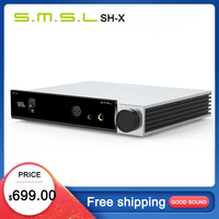 SMSL SH-X Headphone Amplifier High Output Power Three Gain Adjustment Preamplifier Output 6.35mm/4.4mm Port