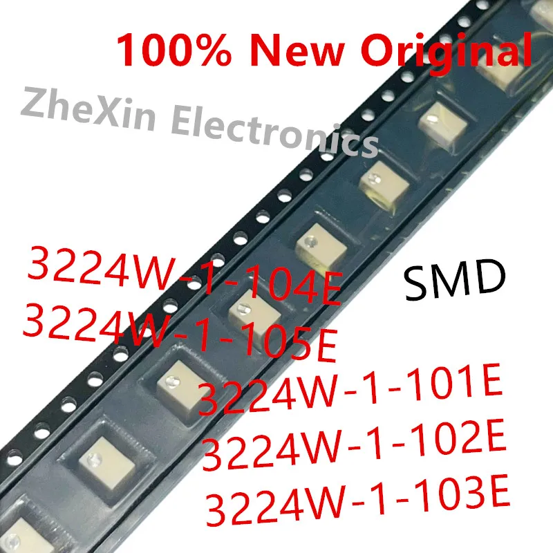 10PCS/Lot  3224W-1-101E 、3224W-1-102E 、3224W-1-103E 、3224W-1-104E 、3224W-1-105E   SMD  New fine-tuning potentiometer