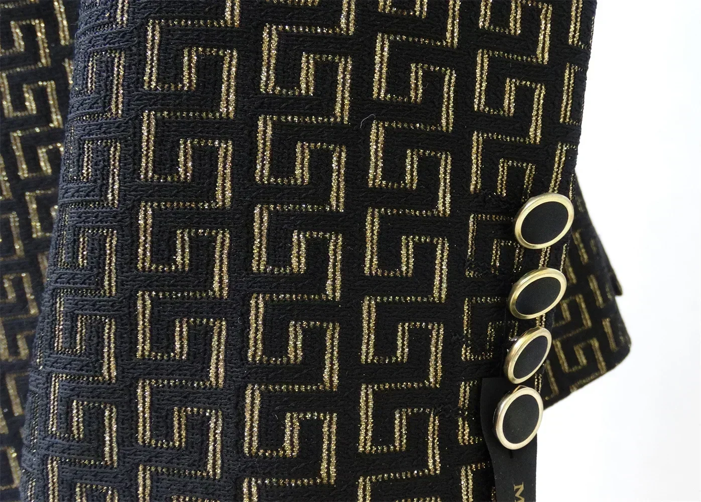 2024 Black and White Men\'s Suit 3-piece Gold Palace Print Road Wedding Costume Men Clothing Wedding Suits for Men Men Clothing