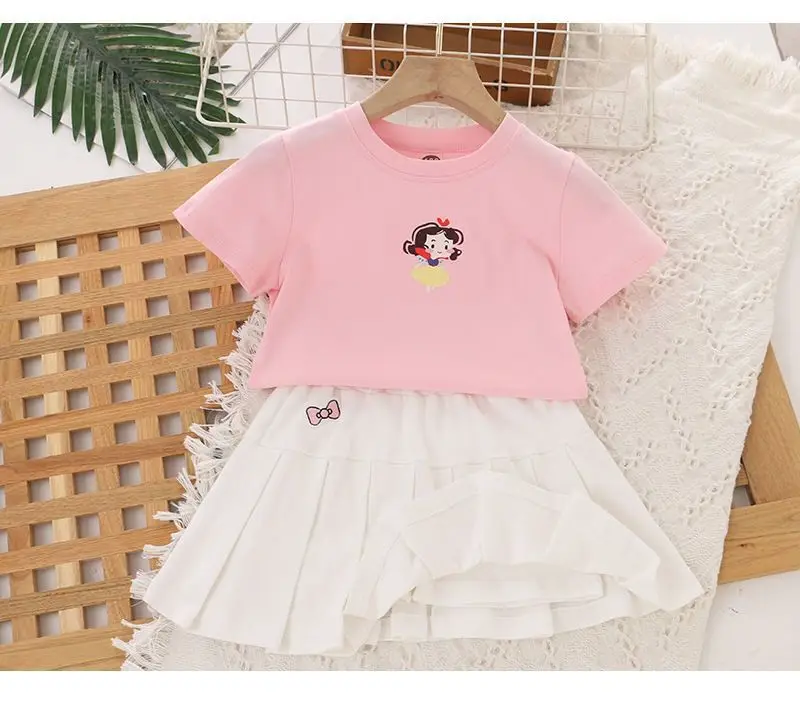JK Rock-Shorts für Kinder, Minirock, Sommer, Mädchen, Bonbonfarben, besticktes Herz-Design, einfacher Faltenrock, Sicherheitshosen-Design – Detail 13