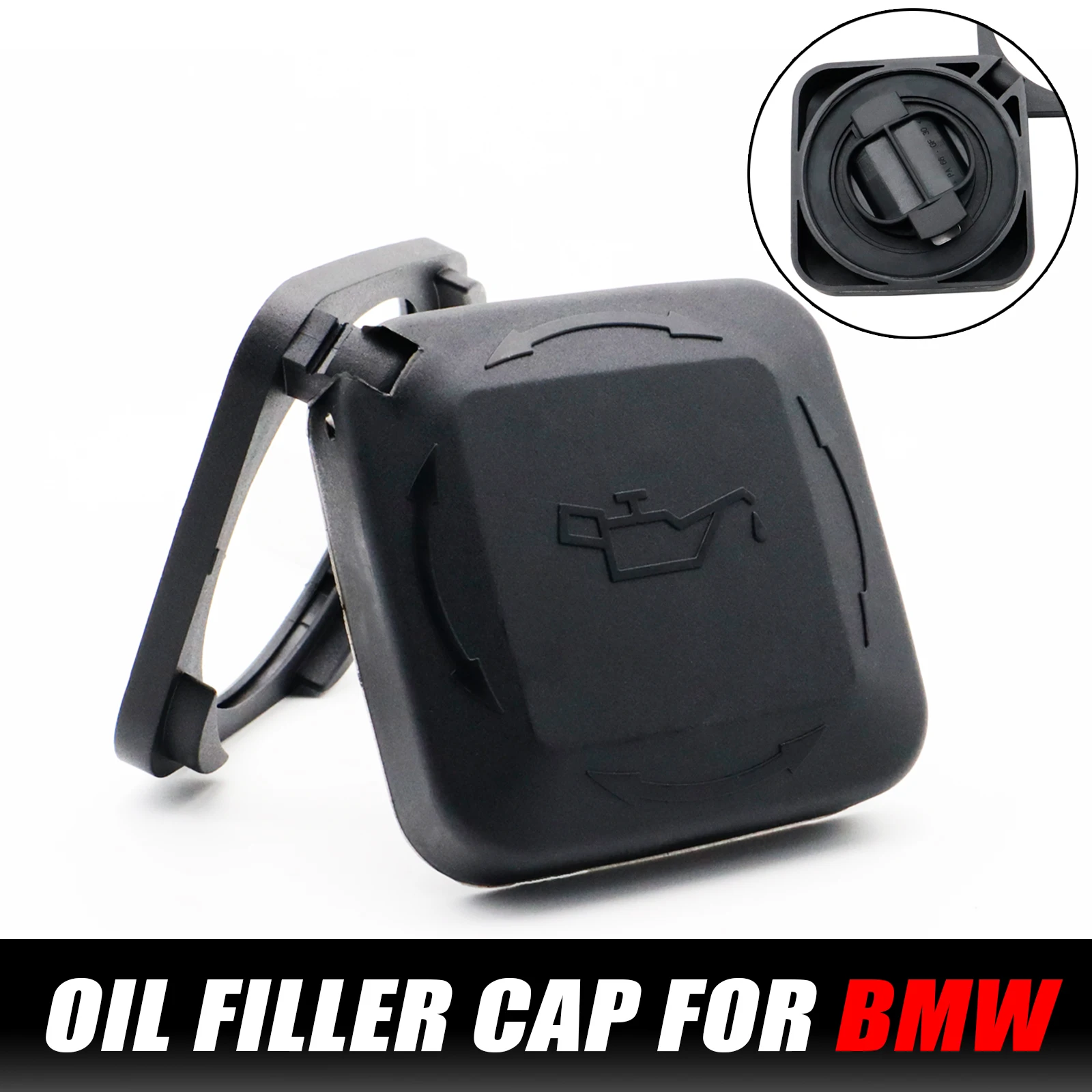 For BMW 1 3 5 7 8 Series E46 E60 E90 E91 E32 E64 E87 Touring Compact Petrol Engine Oil Filler Cap Cover Lid 11127500568 Leak Fix