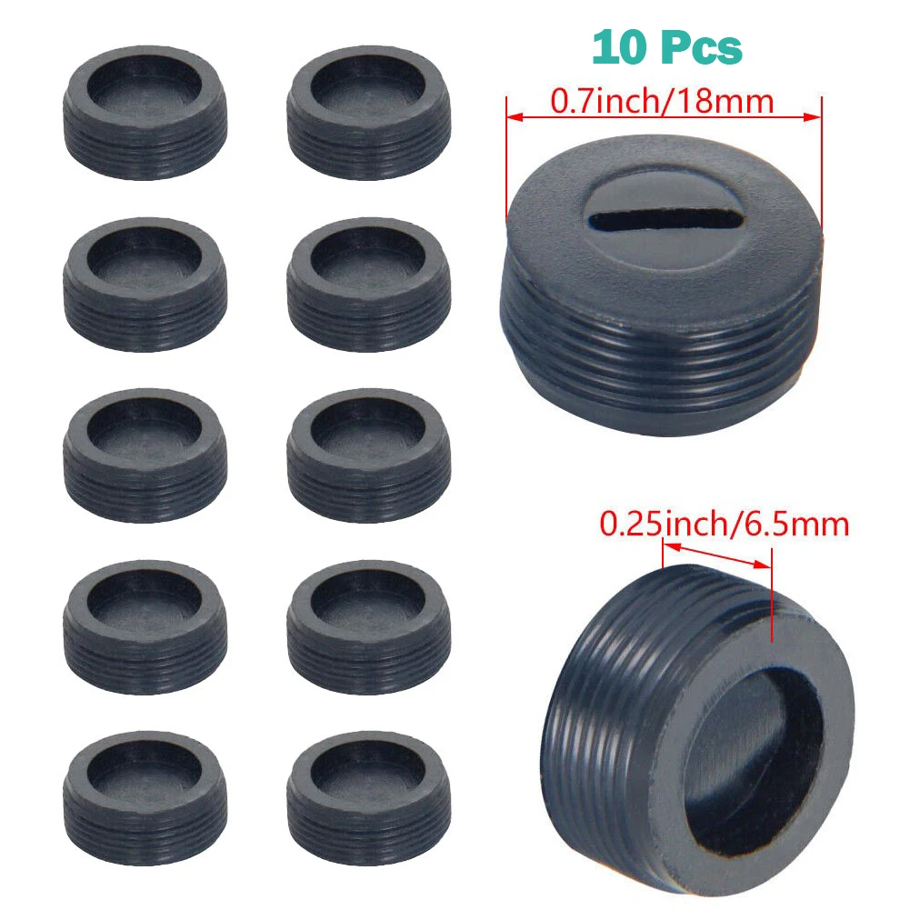10pcs Carbon Brush Cover Cap Plastic Holder Hand Electric Drill Angle Grinder For Motor Accessories Replacement Part Power Tool