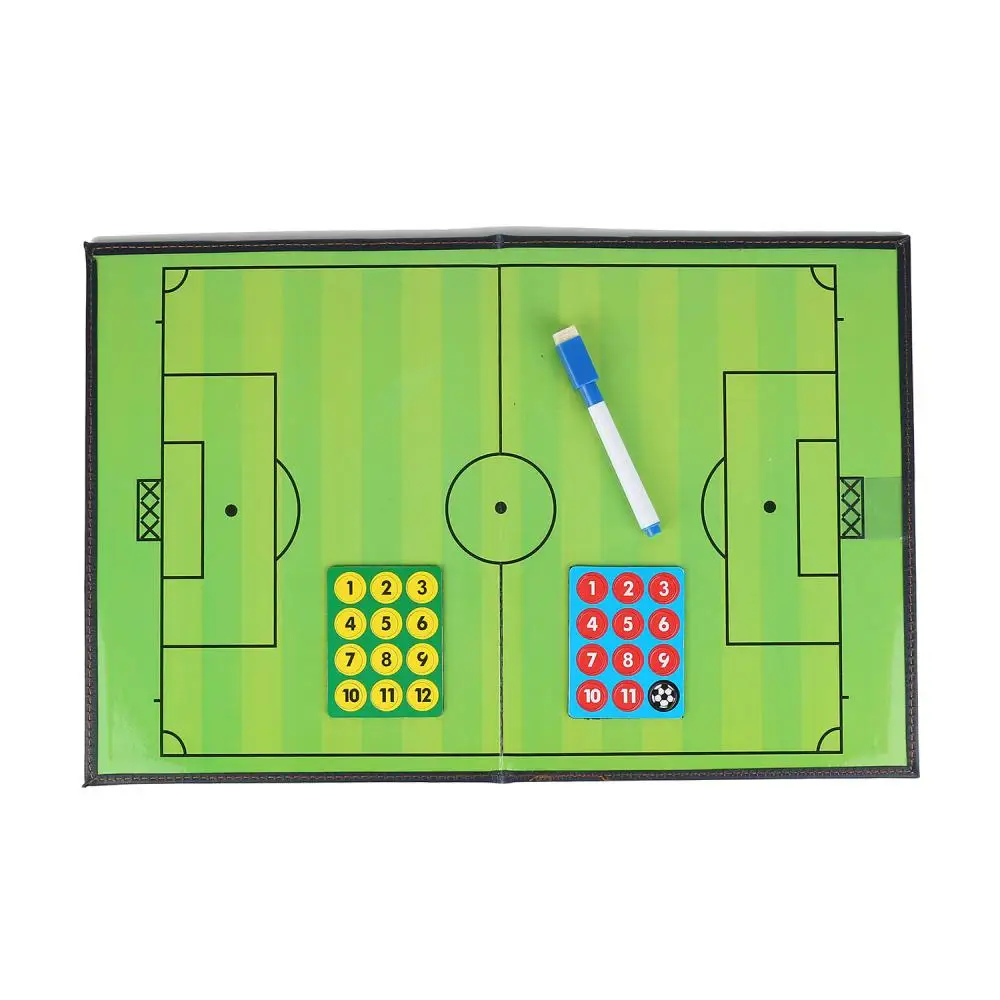 Magnetic Soccer Board Folding Football Coaching tactics Tactical plate book set with Marker Pen Clipboard Hot Sale