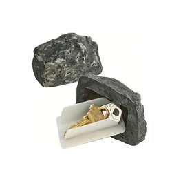 New Outdoor Garden Key Safe Box Hidden Rock Hide Keys In Stone Safety Storage Box For Home RV Key Safes