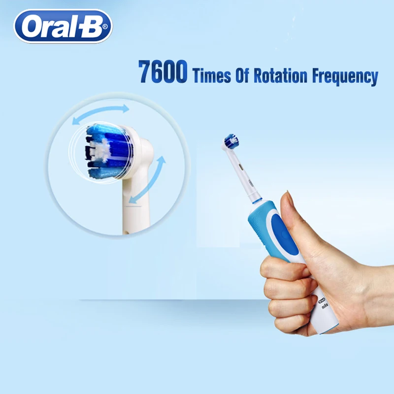 Oral B Electric Toothbrush D12 Rotation Vitality Smart Tooth Brush Inductive Rechargeable Replaceable Brush Head 4 Refills + Box