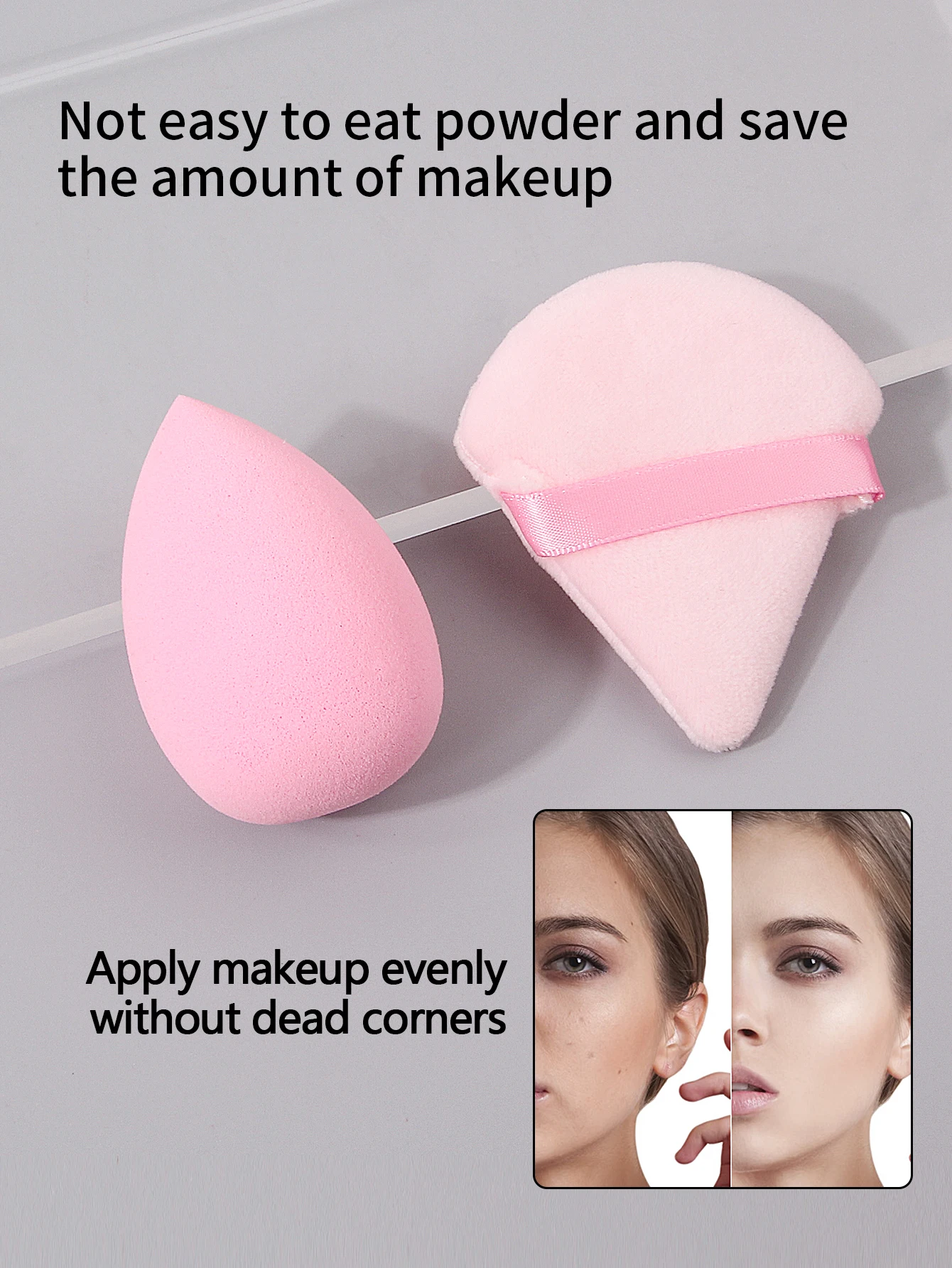 16PCS 10 makeup brushes set of beginner makeup tools +6pcs sponge set, triangular powder puff, do not eat powder makeup eggs