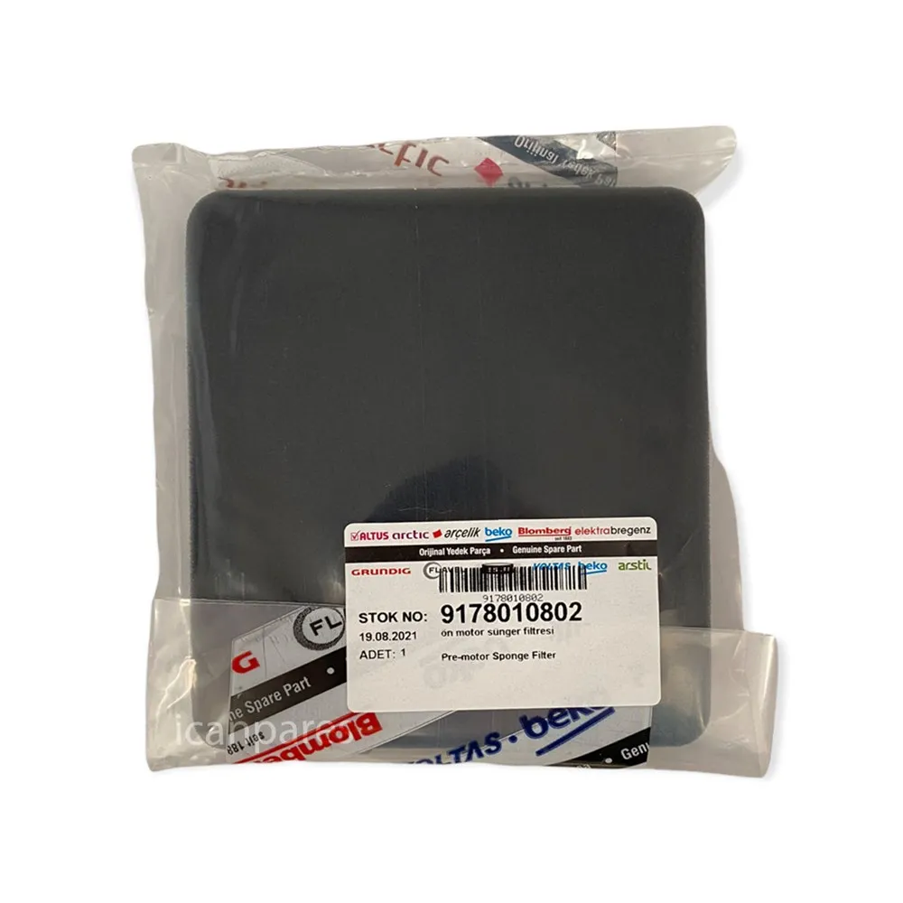 Arcelik 9178010802 진공 청소기와 호환 가능한 전면 엔진 스폰지 필터