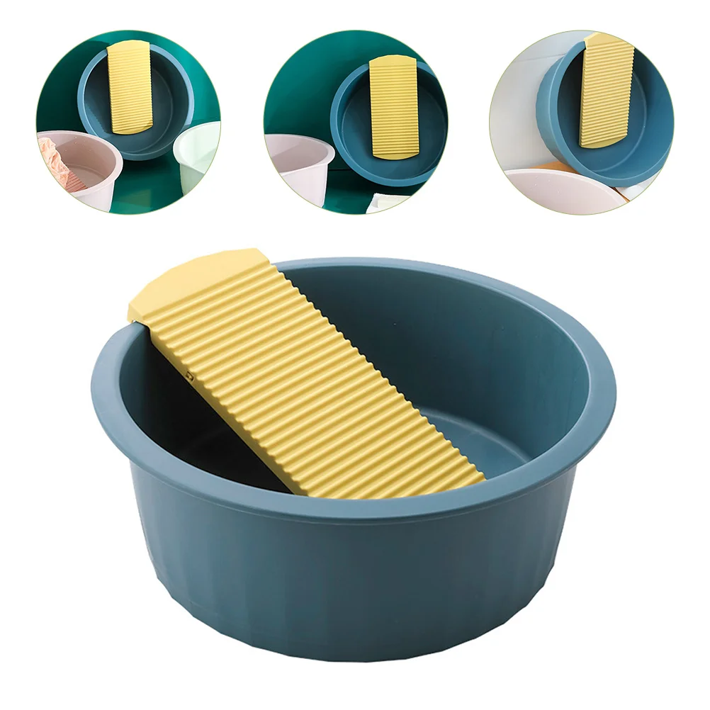 

Products Wash Basin Clothes Washboard Laundry for with Blue Clothing and Plastic Newborn