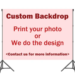 Personalized Photo Backdrop Digital File Printing Banner Customize Photography Background Birthday Wedding Baby Shower Party Pho