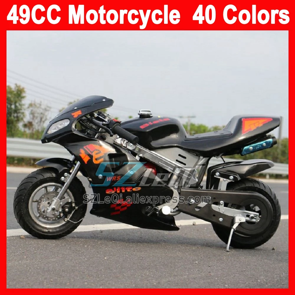 Mini Motorcycle 2-Stroke 49CC ATV Off-road Real Superbike Adult Child Moto Bikes Gasoline Power Racing Autocycle Small Scooter