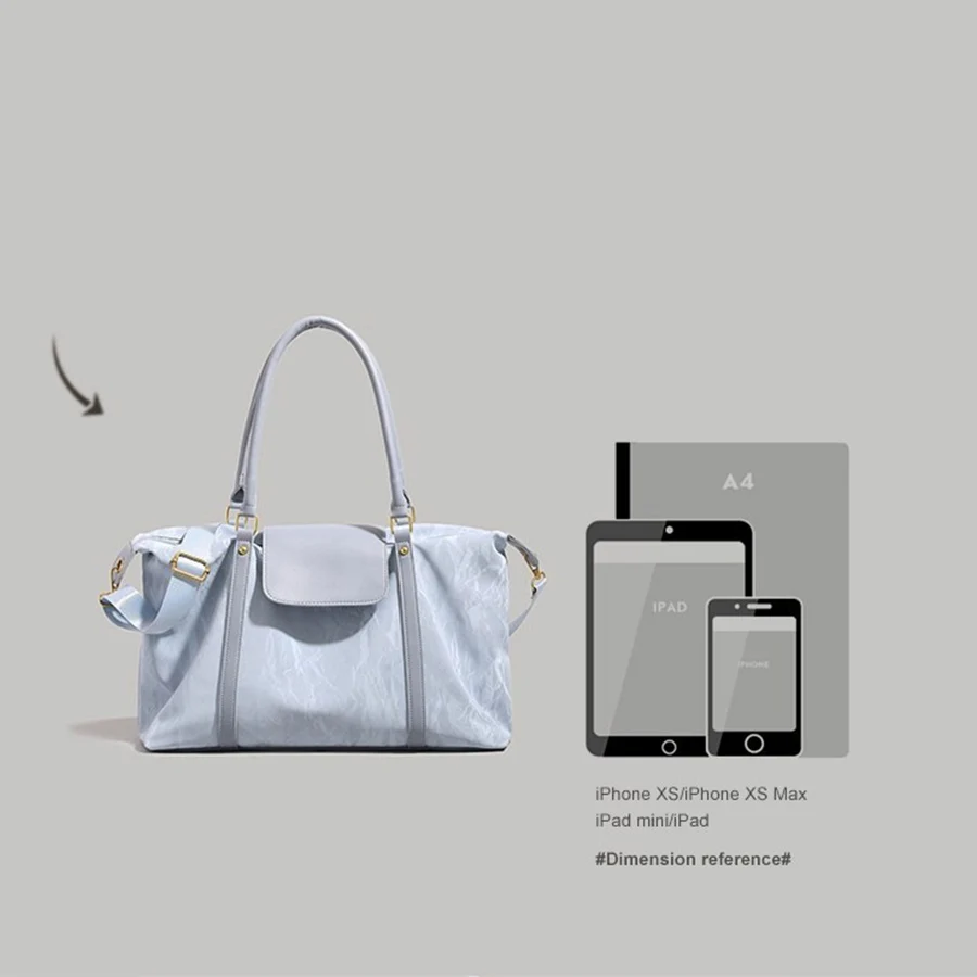 Faltbare Reisetasche, leichte Reisetasche für Damen, Tragetasche, Handgepäcktasche, Weekender-Übernachtungstasche, Umstandsaufbewahrung