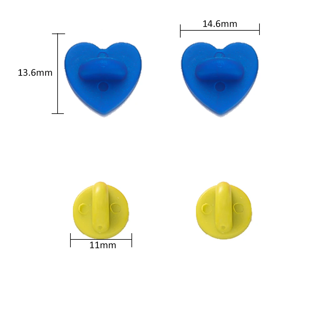 50pcs/Lot Pins Backs Clasp Brooch Bukle Button Clasp Cap Stoppers Squeeze Badge Holder DIY Jewelry Making Supplies Accessories