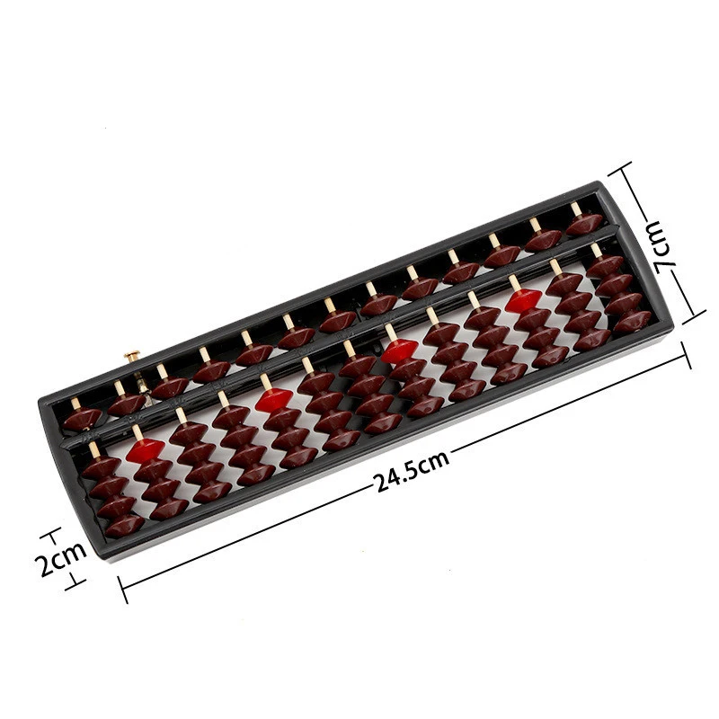 휴대용 플라스틱 주판 중국어 주판 계산기, 학생용 교육 계산 도구, 13 열