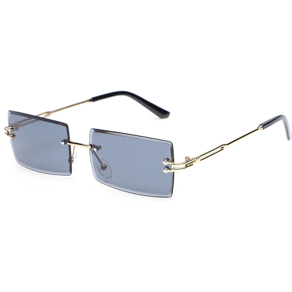 Eyewear Metal Rimless Sunglasses Women\'s Glasses Square Frame Ultralight men Glasses Sunblock Sun Summer Ssports T184