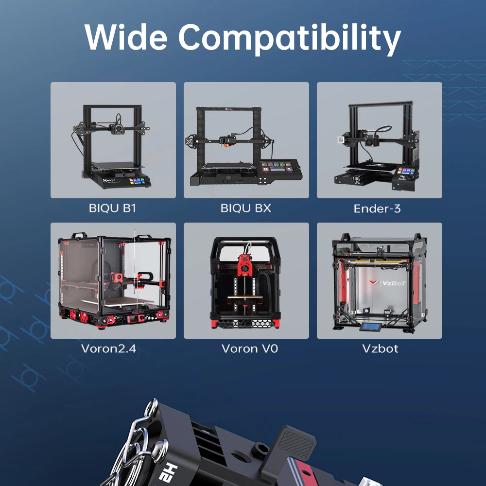 Imagem -02 - Revo Extrusora Direta Bico E3d Engrenagem Dupla Peças de Alta Temperatura Impressora 3d Titan Extrusora para b1 bx Ender3 Voron2.4 Biqu-h2 V2s