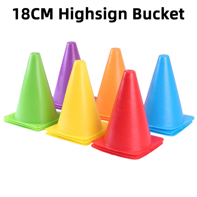 

18CM High Soccer Training Sign Bucket Pressure Resistant Cones Marker Discs Outdoor Football Rugby Training Sports Accessory