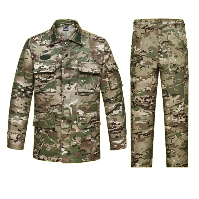 

Camouflage Sports Uniforms Men Set Multicam Work Wear Suit Heavy Duty Outdoor Tactical Suit Mhunting Uniforms for Men