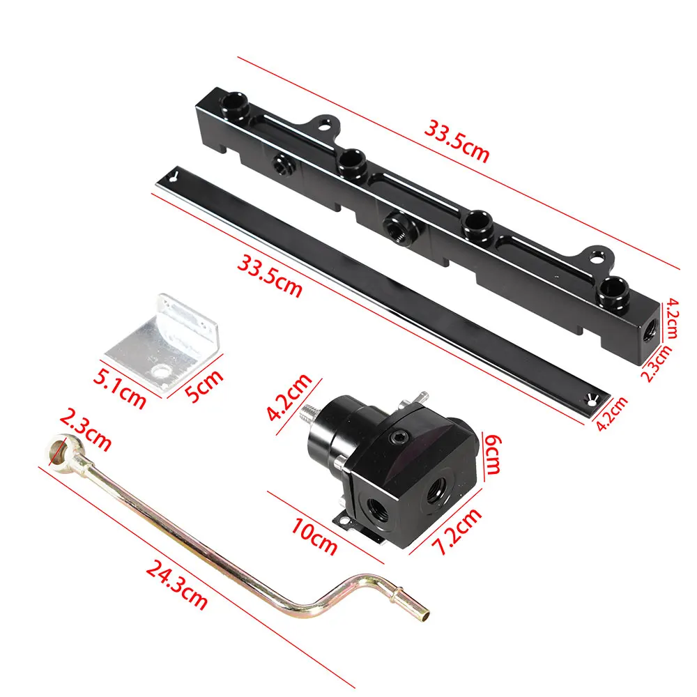 Für 7MGTE MKIII mit Schlauchleitungsanschlüssen, Ölstärke 100 psi, universell verstellbar, FPR AN6 Fitting, EFI-Kraftstoffdruckregler – Detail 8