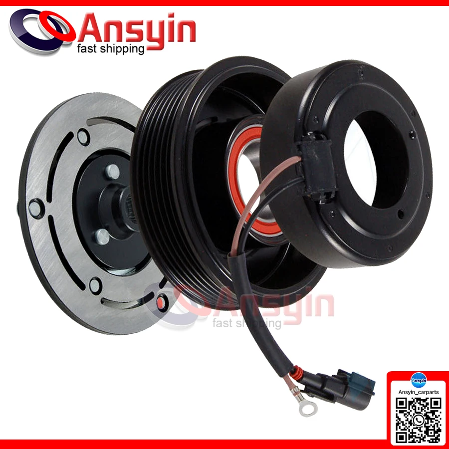 AC Compressor Clutch For Ford Focus Mk3 Mondeo Mk4 Galaxy Mk2 Mazda 3 1.6 TDCi 1684906 1722070 1747949 8V6N19D629AA CV6119D629EA