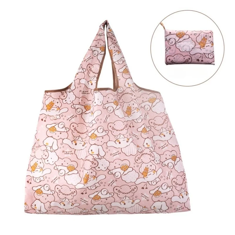 

Folding Shopping Bag Supermarket Large Capacity Portable Environmentally Friendly Cartoon Shopping Storage Waterproof Tote Bag