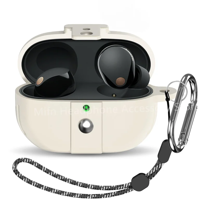 حافظة جلدية لسوني WF-1000XM5 ، غطاء حماية ناعم للرجال ، جلود فاخرة ، سيليكون ، 2023