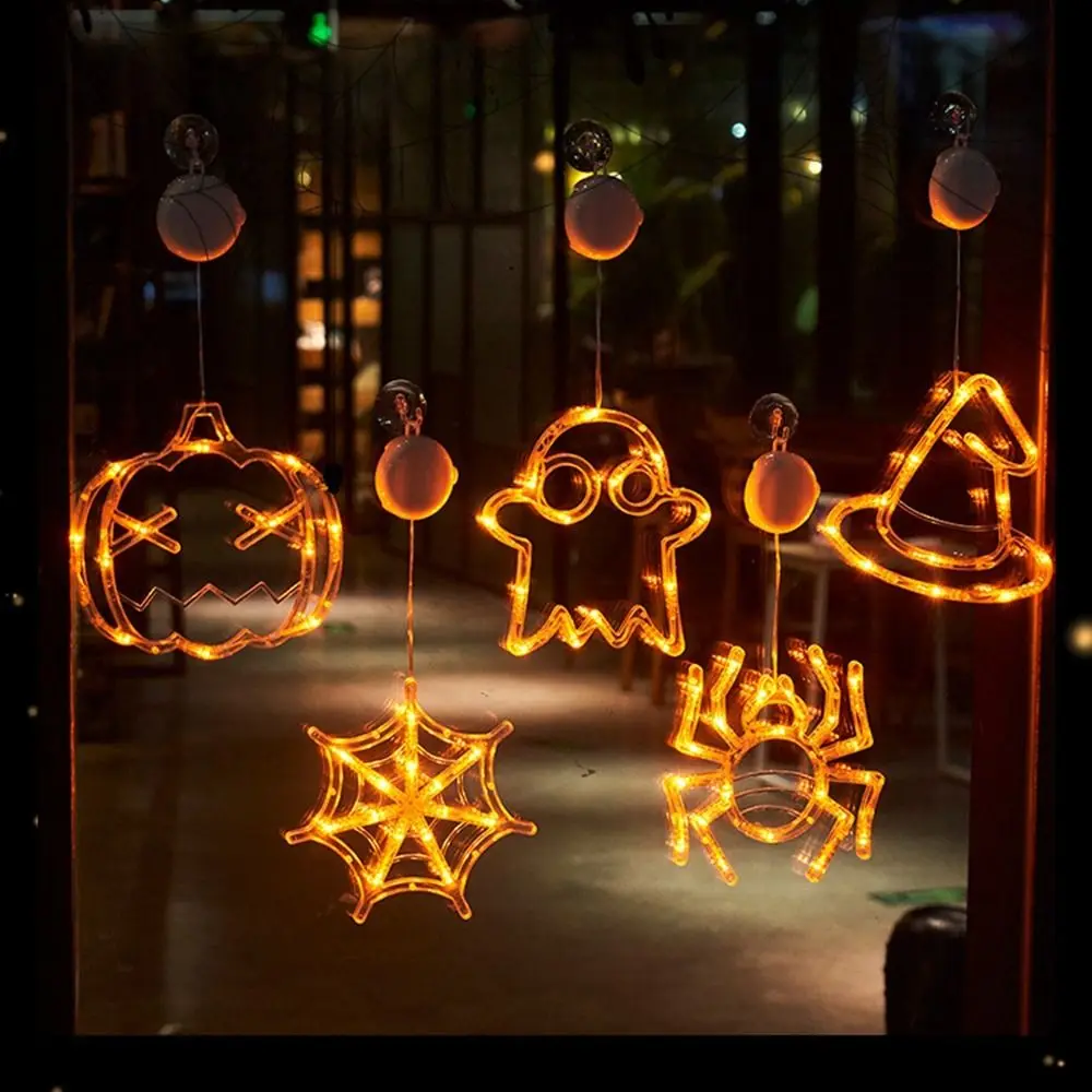 

Waterproof Warm White Suction Cup Lamp DIY Crafts Suction Cup LED Ambient Light Ghost Pumpkin String Lights Home