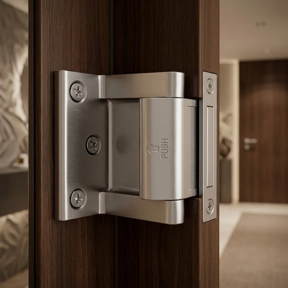 Reinforced Privacy Door Latch Nickel Zinc Alloy Material Fits Most Standard Inward Swinging Door Types Reinforced