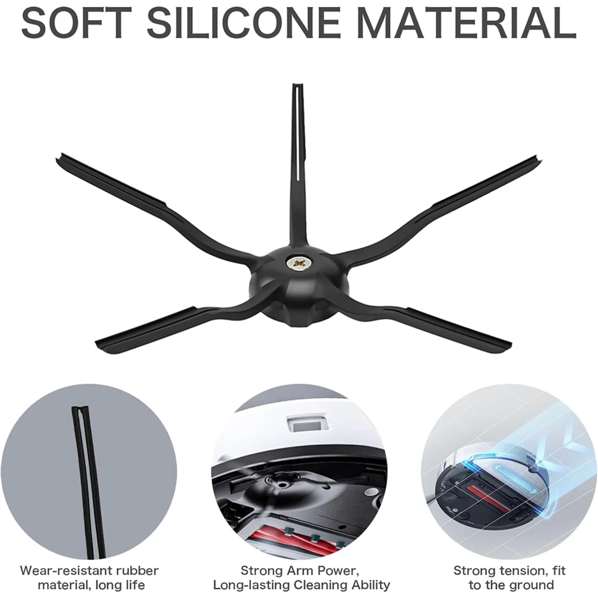 Для S7 / S7 Plus S7+ / S7 Maxv Ultra / S7 MaxV / T7s Робот-пылесос / T7s / T7s Plus Основная боковая щетка Фильтры Швабры