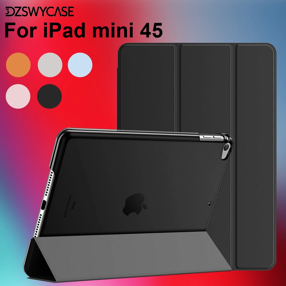 Capa para iPad Mini 4/5ª Geração 7.9 polegadas 2015 2019, Capa com Suporte Trifold, Capa Inteligente com Função Auto Sleep/Wake