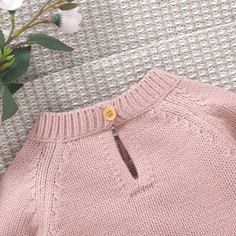 Winter Warm Knitted Baby Girls Sweaters Clothes Spring Autumn Outwear Newborn Infantil Toddler Kids Pullovers Children\'s Jumpers